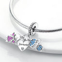 Sterling Silver Charm Family Love