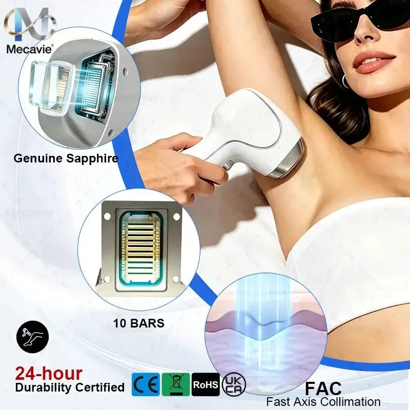808nm Diode Laser High Efficiency Hair Removal Machine 5 Waves Painless Permanent Portable 5000W Beauty Salon Cooling Handle