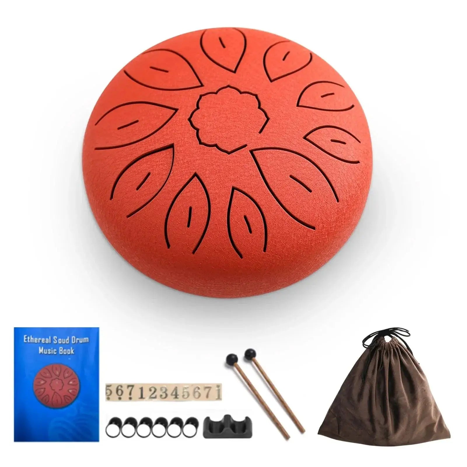 6 Inch Steel Tongue Drum 11 Notes Handpan C Key Yoga