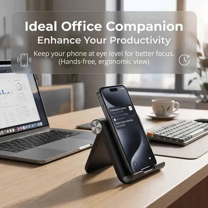 1Foldable Portable Phone Stand Multifunctional Desktop Tablet Stand Sturdy, Durable, and Easy to Store Suitable for Home Office,