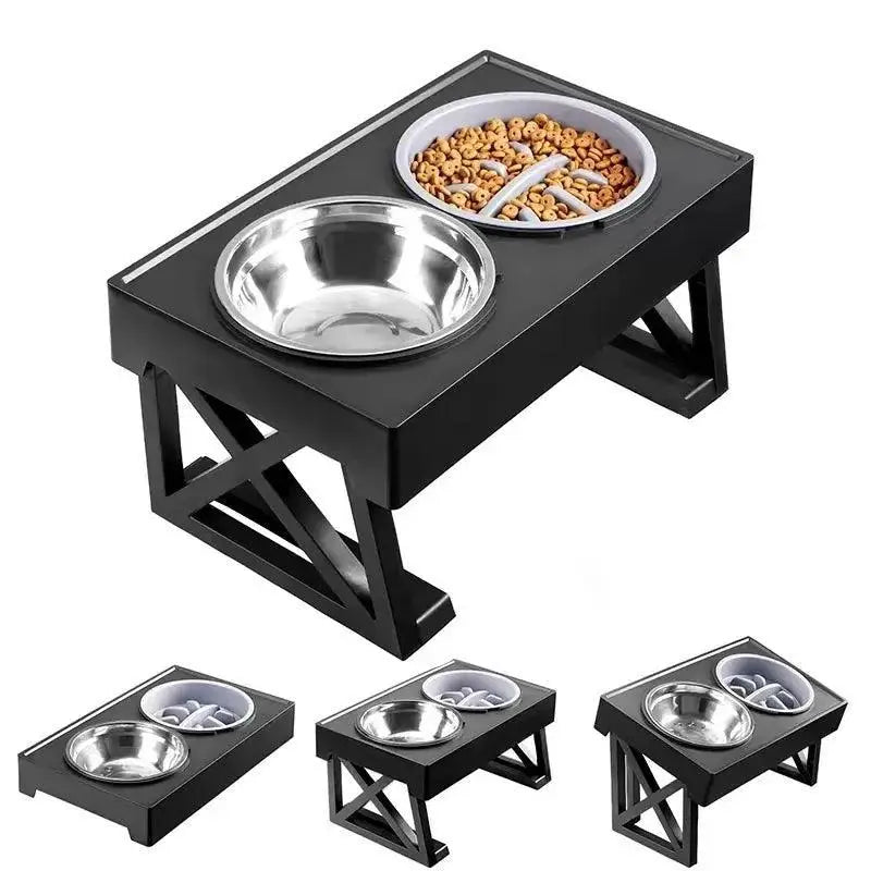 Adjustable Elevated Dog Bowls For Medium To Large Dogs