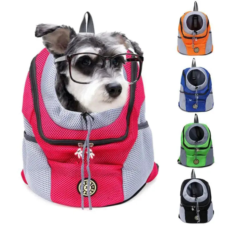 PawFly Double Shoulder Pet Travel Backpack Breathable Mesh