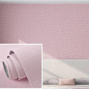 Linen Wallpaper Self-Adhesive 3D Wall Stickers Waterproof Mold Resistant Home Decor