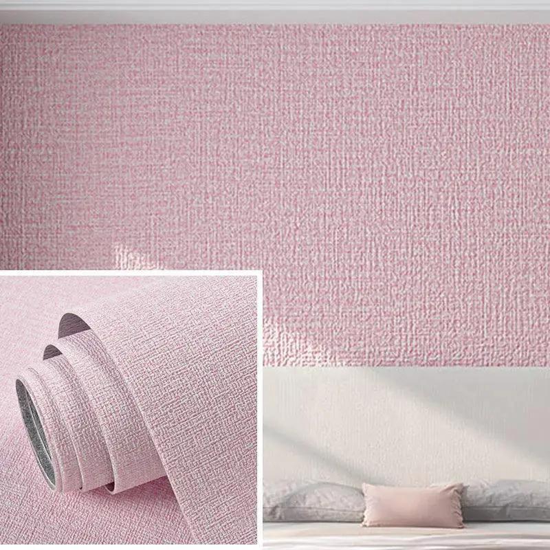 Waterproof Linen Wallpaper for Bathrooms — giraffe