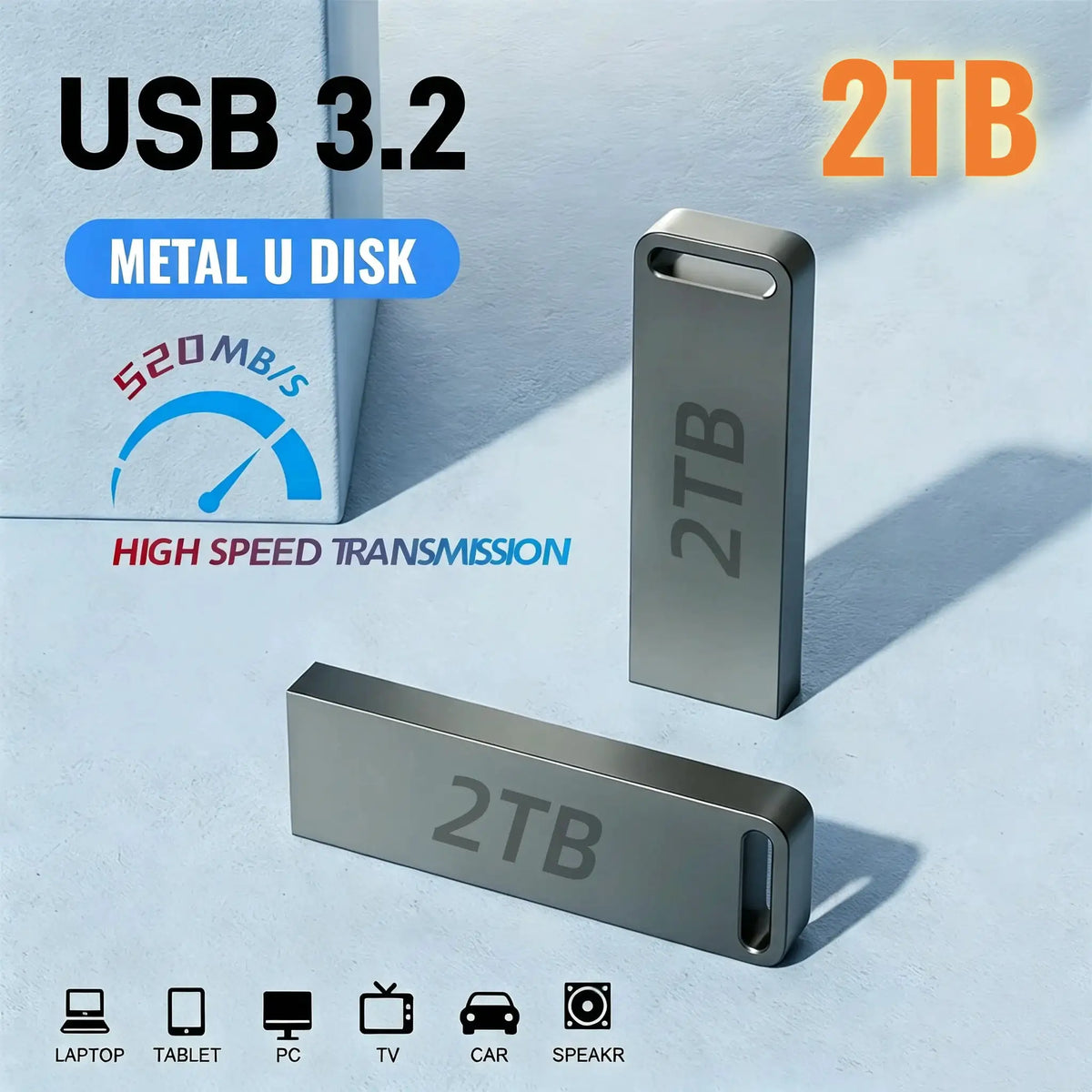Metal USB Flash Drive USB High Speed Metal Mini U — product view 1