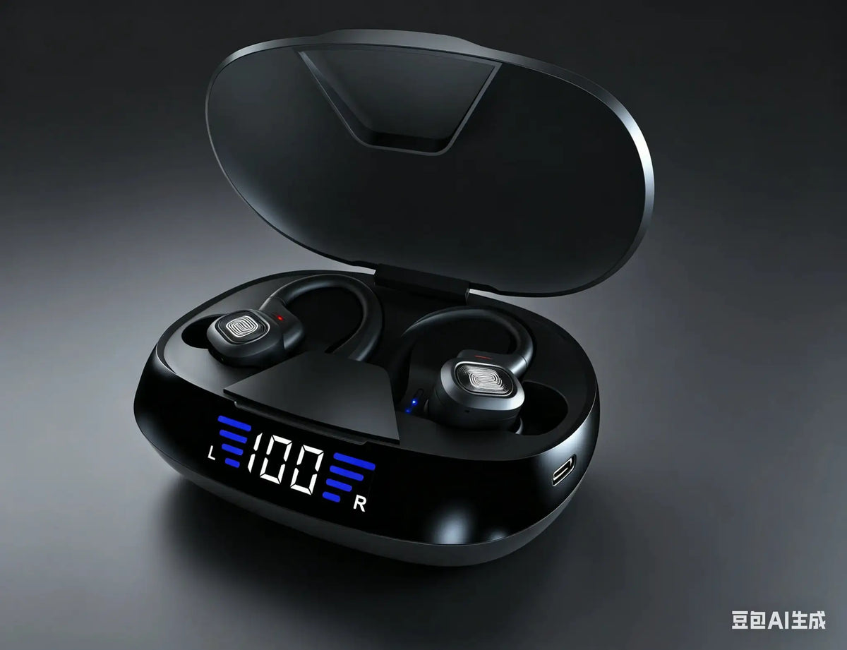 VV2 New Ear Hook Bluetooth 5.3 Wireless Earphones Stereo Bass Sports Workout Daily Headphones