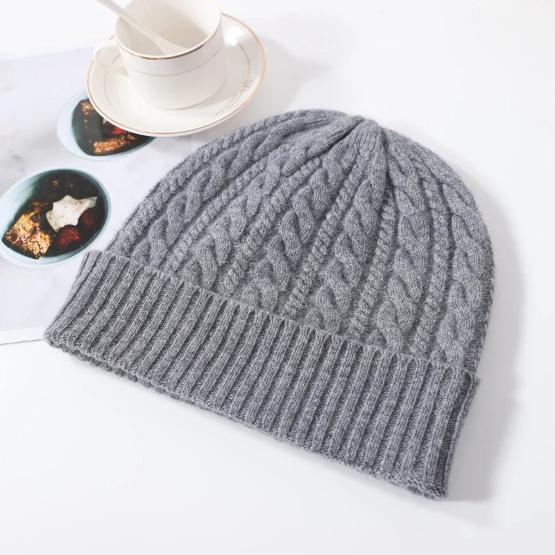 Y2K Wool Knit Winter Hat