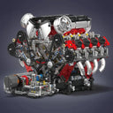Mould King 10130 F488 V8 Engine Supercar Blocks