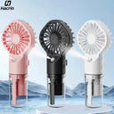 USB Humidifier Fan - Rechargeable Cooling Mist