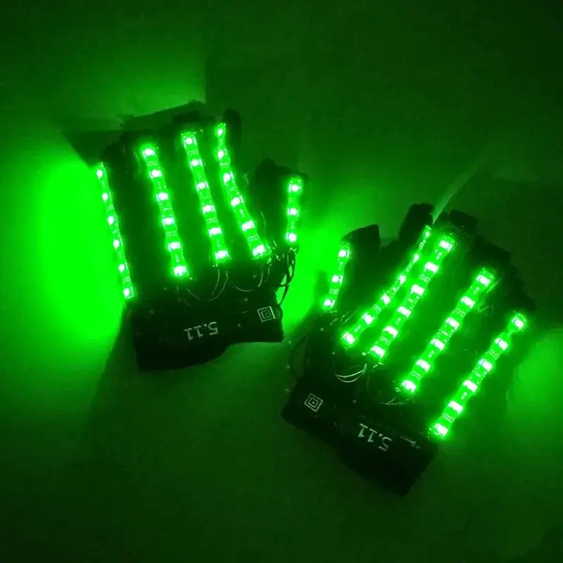 6 Colors Light Emitting Gloves for DJ Party Cosplay