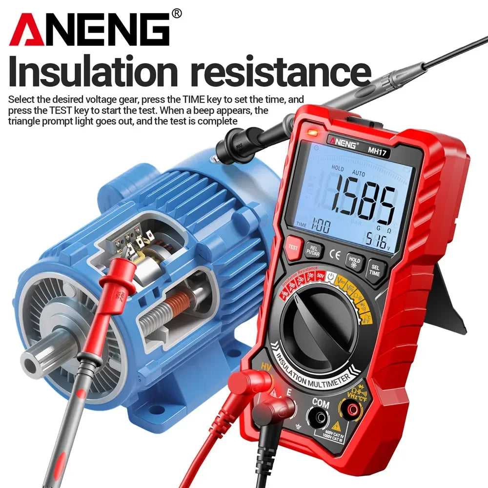 Insulation Resistance Digital Multimeter Rechargeable