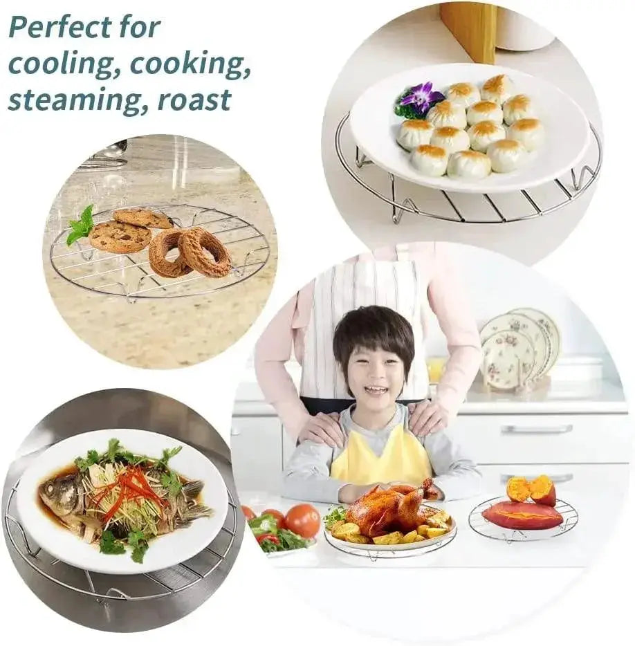 Stainless Steel Round Cooling Rack 6 Inch For Baking