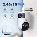 4K Dual Lens Security Camera for Homes