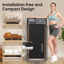 Under Desk Walking Pad Treadmill 3.5HP Foldable Handrail Office