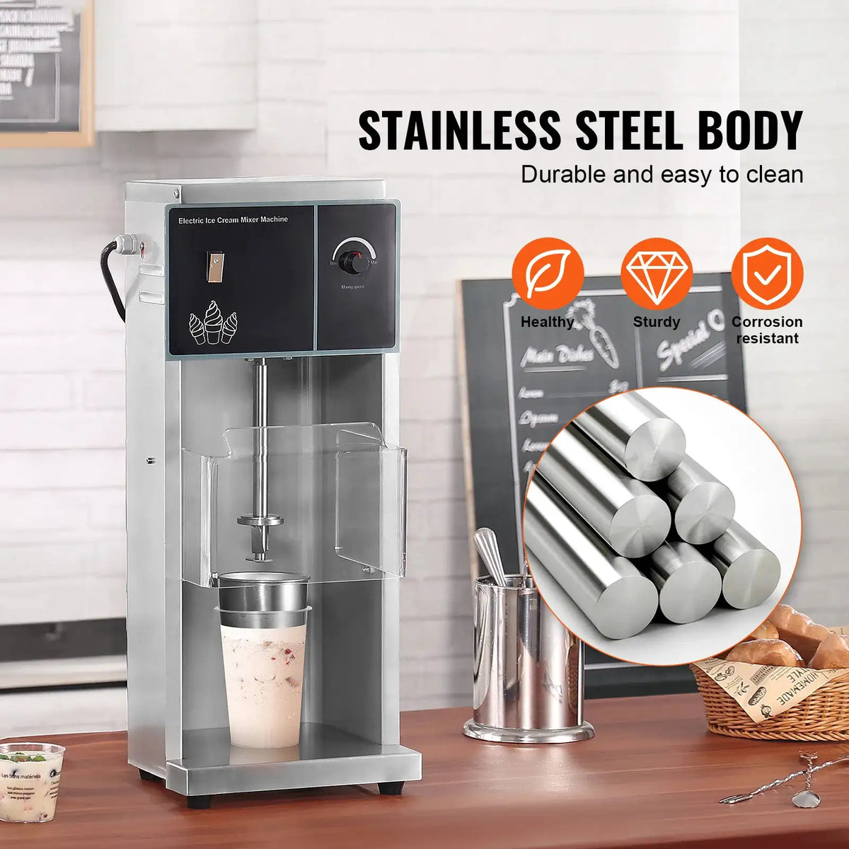SucceBuy Ice Cream Blender High-Speed Ice Cream Maker Mixer Stir — product view 2