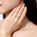 S925 Silver Pillow Moissanite Ring
