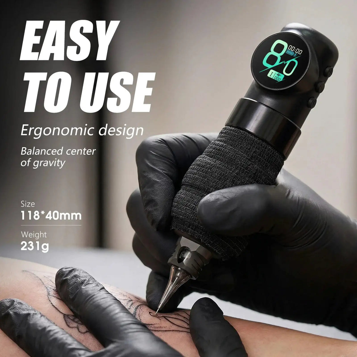 XNET F170 Wireless Tattoo Machine Direct-Drive 3.5mm Stroke Tattoo Pen 1900mah Battery Capacity Lightweight For Tattoo Artists