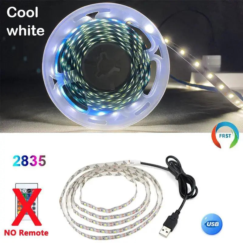 USB LED Light Strips RGB White Warm TV Home Lighting