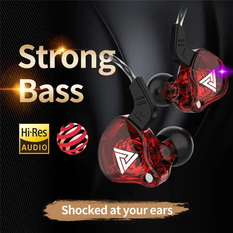 QKZ AK6 HiFi Wired Earphones In Ear Bass Stereo Headset