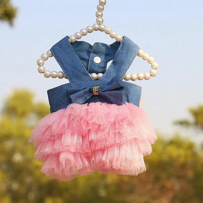 Royalty Ruffle Dog Dress For Stylish Summer Pets Outfit