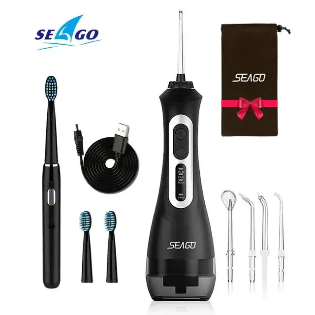 Seago Rechargeable Electric Toothbrush With Water Flosser