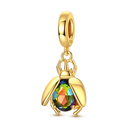 Golden Charm Bead Sterling Silver