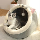 Cat Cave Bed: Cozy Self-Warming Hut for Cats and Dogs