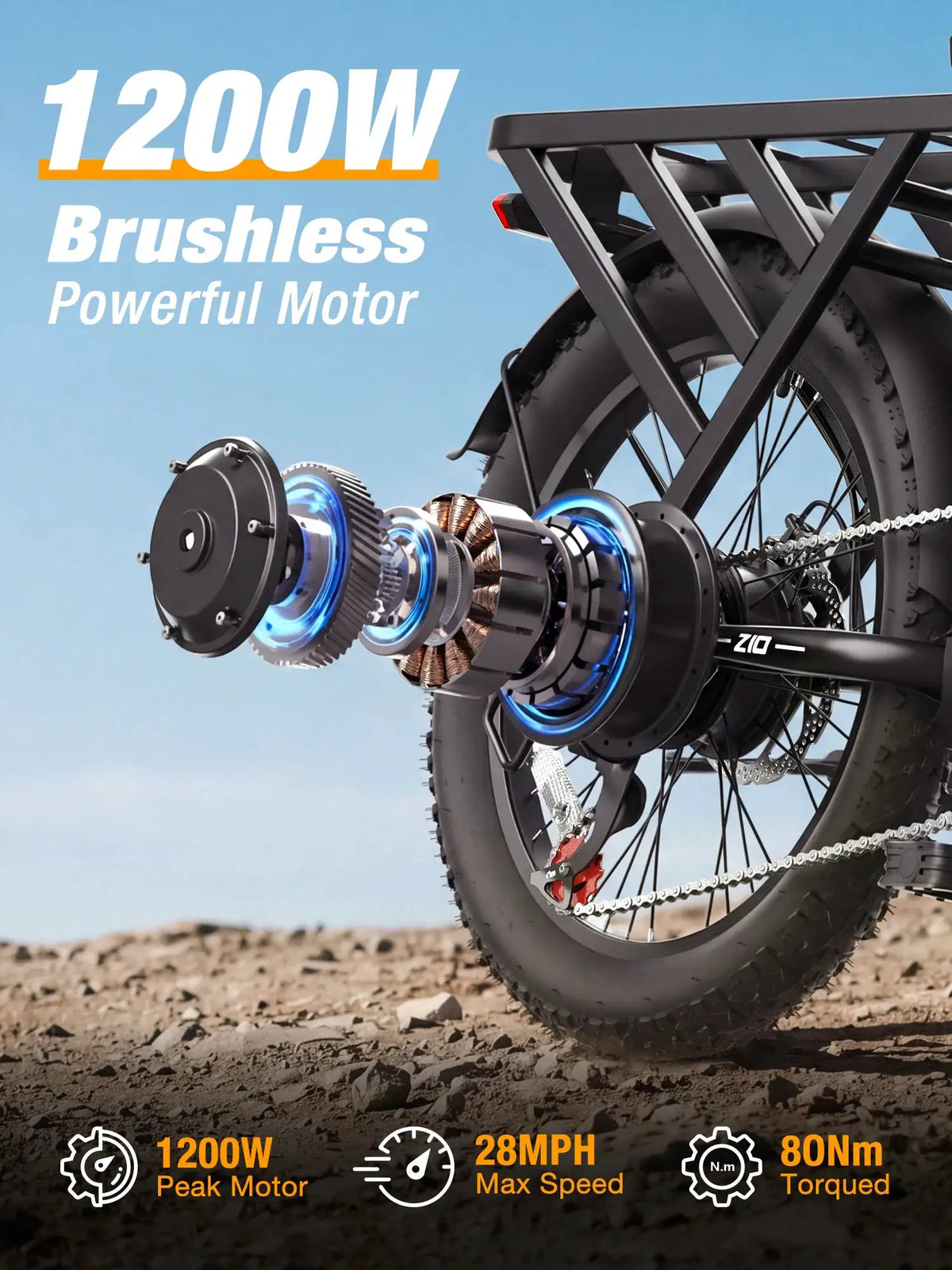 Hopepeak - Heavy Duty Fat Bike — product view 2