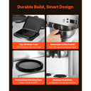 Commercial Drip Coffee Maker, Cups Coffee-Maker Carafes
