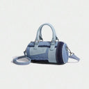 Niche Design Splicing Denim Crossbody