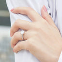 Classic Moissanite Silver Ring