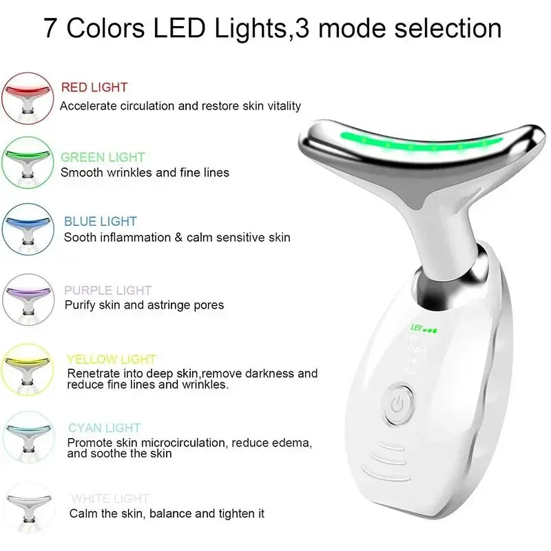 EMS Microcurrent Chin Lifting Facial Neck Beauty Device - OurLum.com