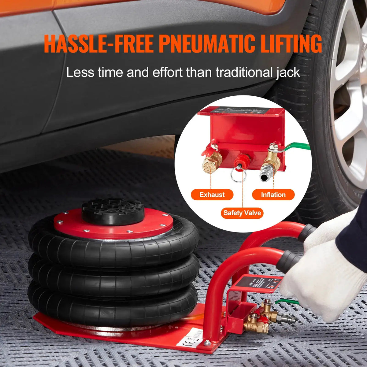 Heavy Duty Ton Air Bag Car Jack — product image 5