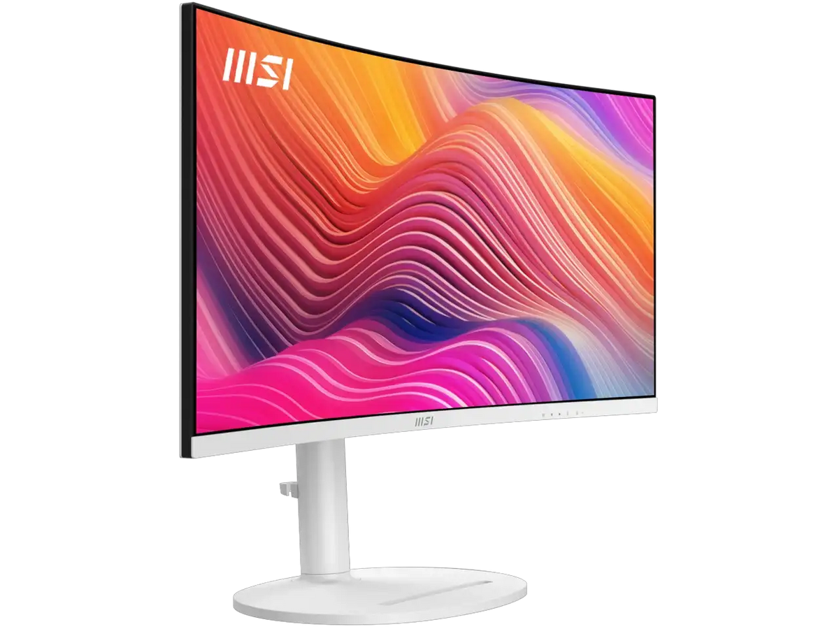 MSI 34" UWQHD 2K 1440P 120Hz with Adaptive-Sync HDR Ready Built-in Speakers USB-C KVM Picture-in-Picture white Curved Computer Monitor with Height Adjustable, Swivel & Tilt Stand Modern MD342CQPW