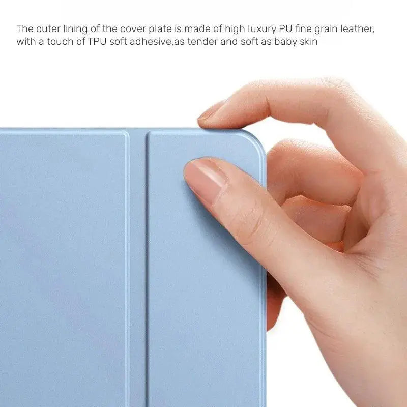 Xiaomi Pad 6 PU Leather Tri Fold Case With Stylus Pen Cover