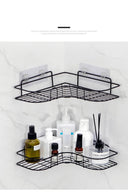 1PCS Non Perforated Bathroom Triangle Shelf Wall Mounted Storage