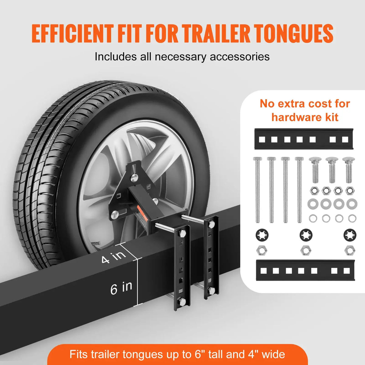 Trailer Spare Tire Carrier Bracket — product view 5