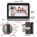 3MP WiFi Cat Eye Doorbell With 5000mAh Battery And Alexa Live View