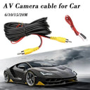 RCA Cable for Car Rear View Camera Shielding Clear