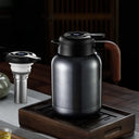 316 Stainless Thermos Bottle With Temperature Display And Tea Strainer