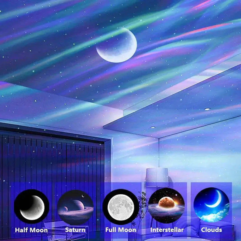 Northern Lights Starry Sky Projector for Home Galaxy Fun