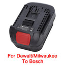 18V Battery Adapter for Makita Milwaukee to Bosch Tools