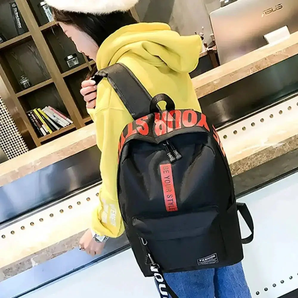 Waterproof Nylon Backpack For Students And Travelers