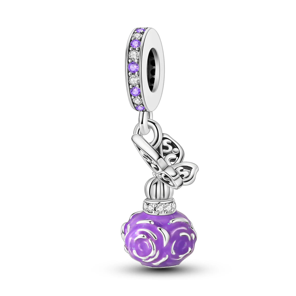 Silver Plated Charm Beads Bracelet