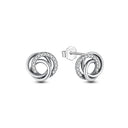 Sterling Silver Earrings Infinity Love