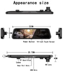 Safer Driving Car Dash Cam With Front And Rear Cam