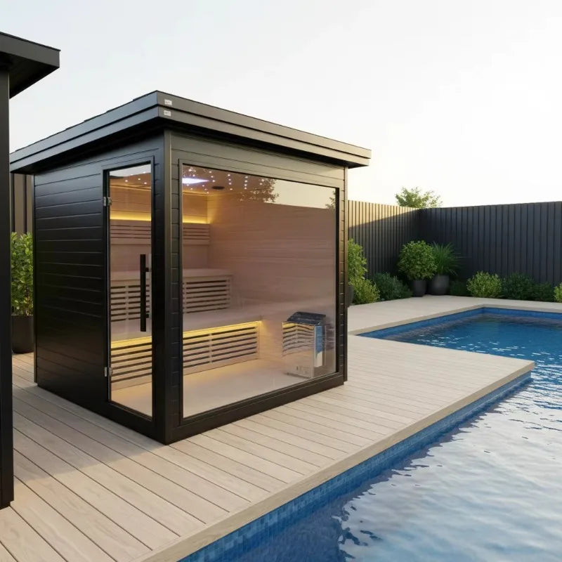Cedar Outdoor Sauna Room