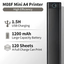 Phomemo M08F A4 Portable Thermal Printer for Travel Use