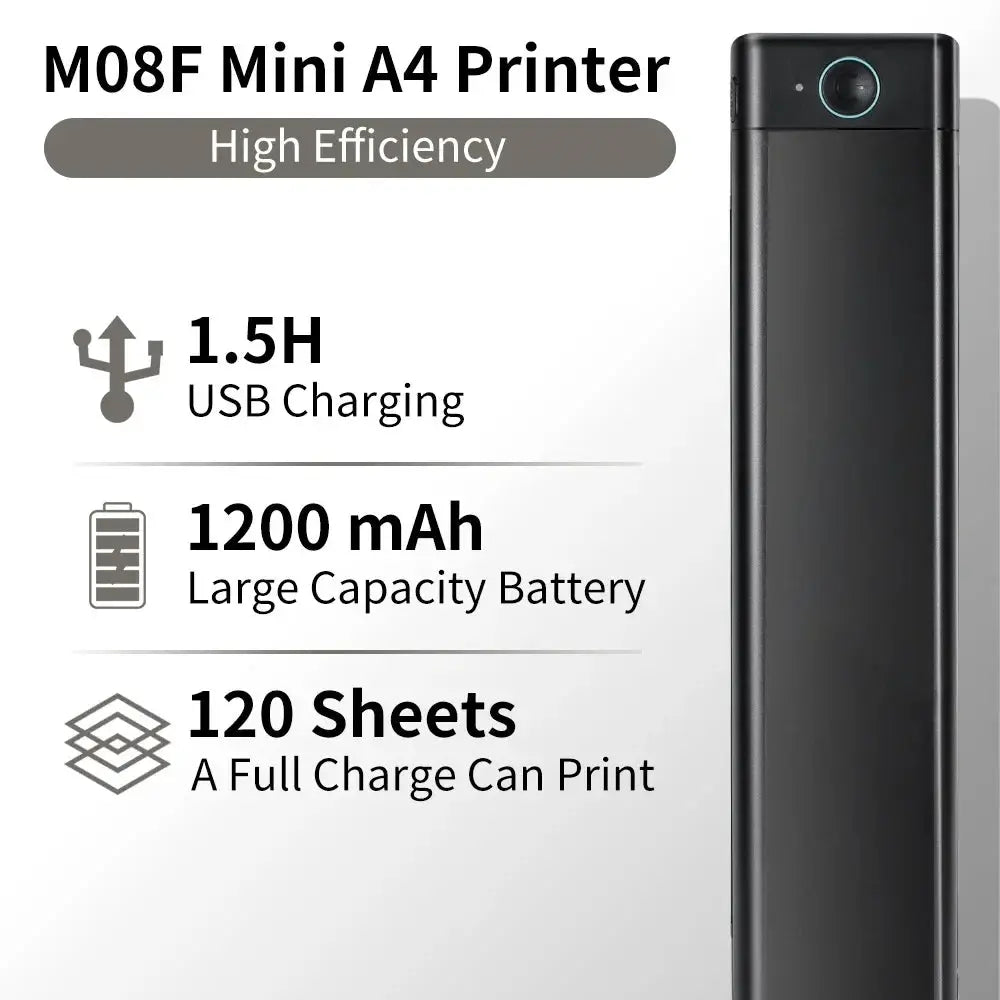 Phomemo M08F A4 Portable Thermal Printer For Travel