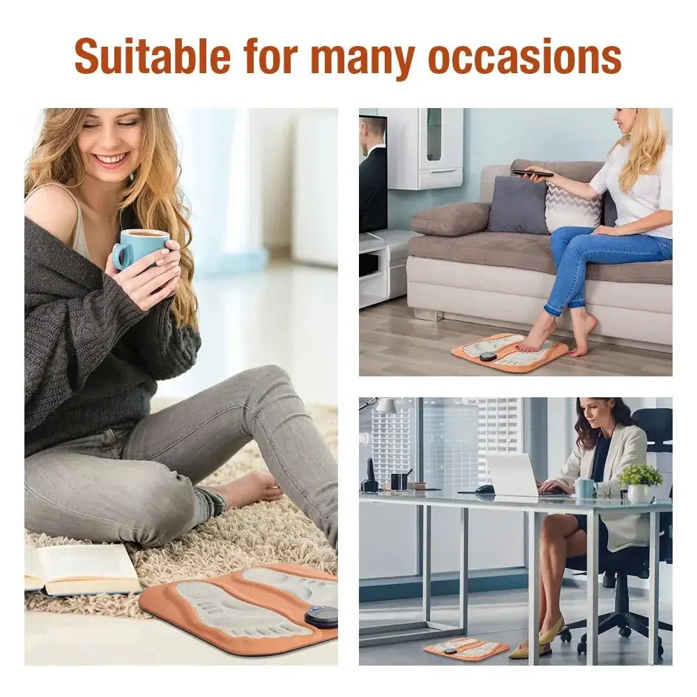 Smart 3D Foot Massage Pad Feet Massager Improve Blood Circulation Foot Massager Relax Muscles Slim Legs Rechargeable Foot Pad
